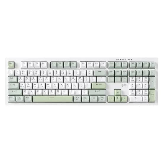 OFFICEPRO 무선 블루투스 키보드 WK50 M RGB 108, Greenwich RC1, 저소음 흑축, 1개
