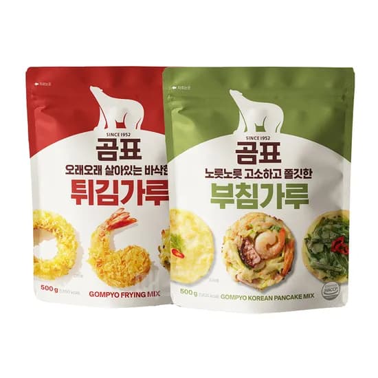 곰표 튀김가루 500g 외 부침가루 500g 1세트