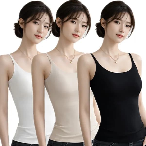 캡나시 브라탑 화이트 베이지 블랙 XL 3장
