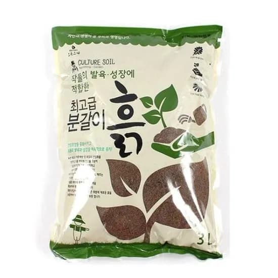 초록스타 분갈이용 흙 3L, 1개