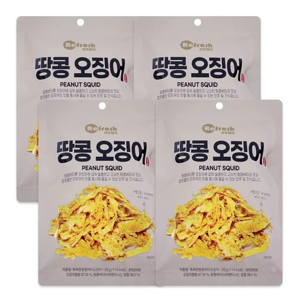 리프레시 땅콩버터오징어 30g 12봉