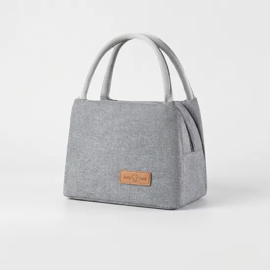 멜란지 도시락 가방 그레이 27x16x19cm 1개