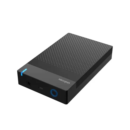 유니콘 3.5인치 HDD 외장하드 케이스, HDD-500V, USB 3.2 Gen1 C to A타입, 원터치 슬라이드 조립, 1개