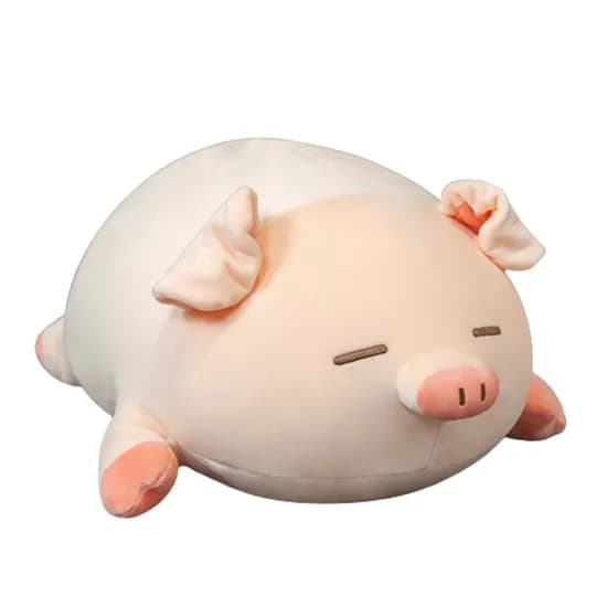 네이처타임즈 안고 자는 실눈 돼지 인형, 50cm