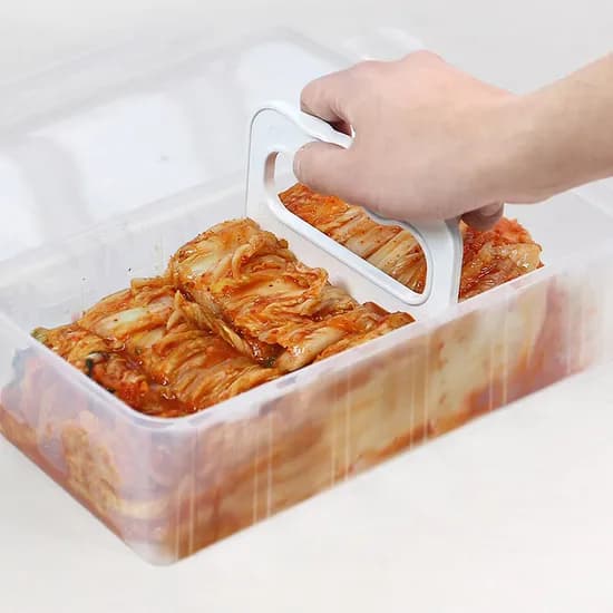 김치 커터 밀폐용기 화이트 1개