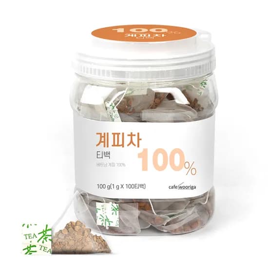 카페우리가 계피차 티백, 1g, 100개