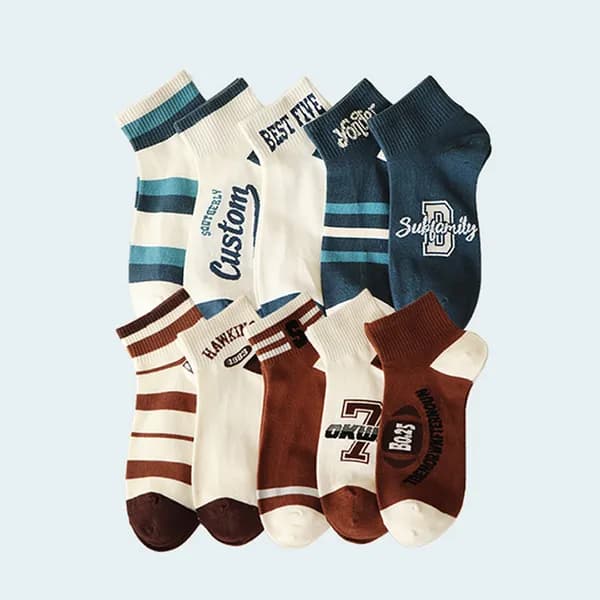 남성용 스니커즈 양말 라인 FREE 26-28cm 10켤레
