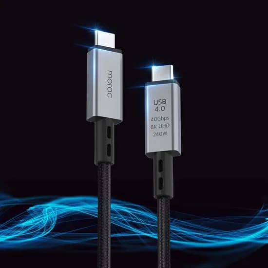 크로크 USB4 PD3.1 40Gbps 8K CtoC 240W 고속충전 케이블, 2m, 1개