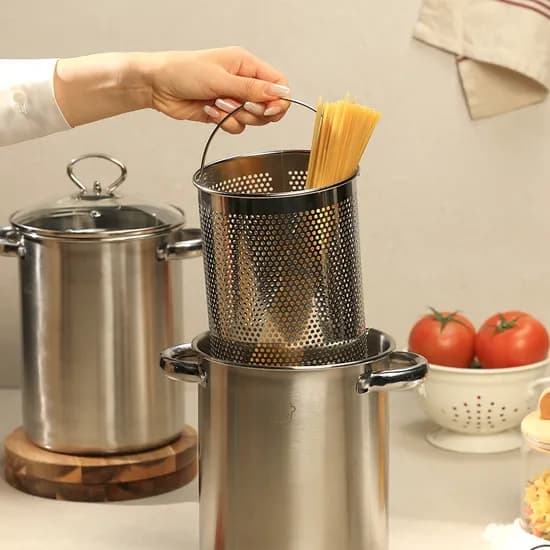 콕스타 블랑크 올스텐 파스타팟, 실버, 4.5L, 1개