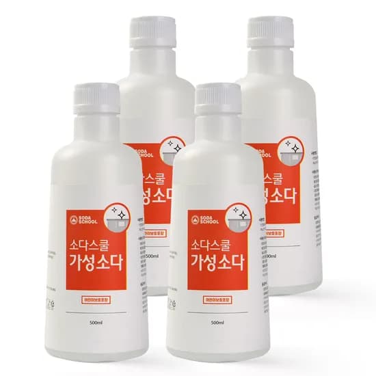 소다스쿨 가성소다 강알칼리세제 500ml 4개입 4개