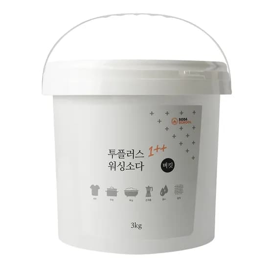 소다스쿨 워싱소다 탄산소다 버킷 3kg 1개