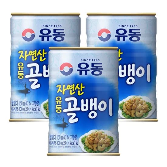 유동 자연산 골뱅이 400g 3개