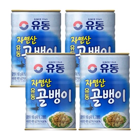 유동 자연산 골뱅이 400g 4개