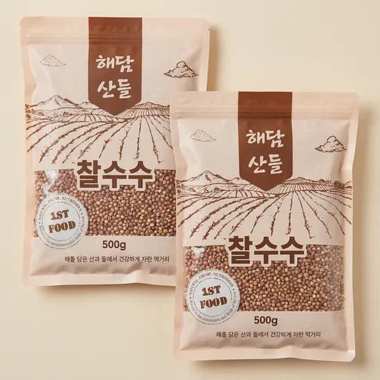 해담산들 국산 찰수수 500g 2개