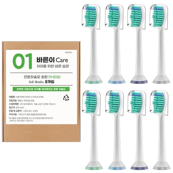 바른이케어 HX6014-PH타입, 8개입, 1세트