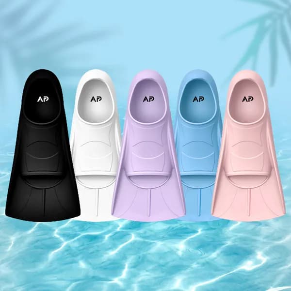 올팜 소프트&이지 숏핀 오리발 파스텔블루 M
