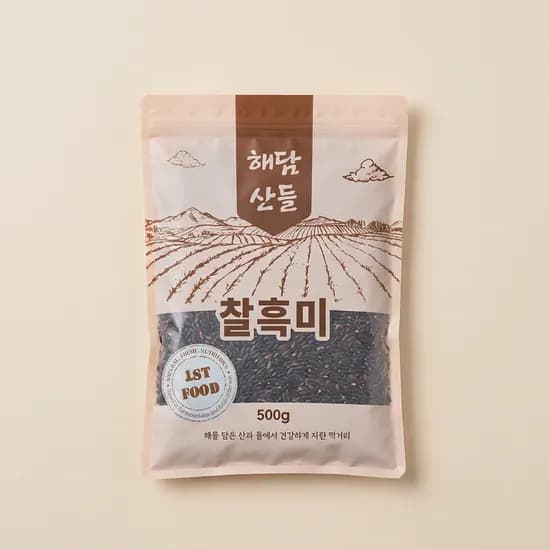 해담산들 찰흑미 500g 3봉