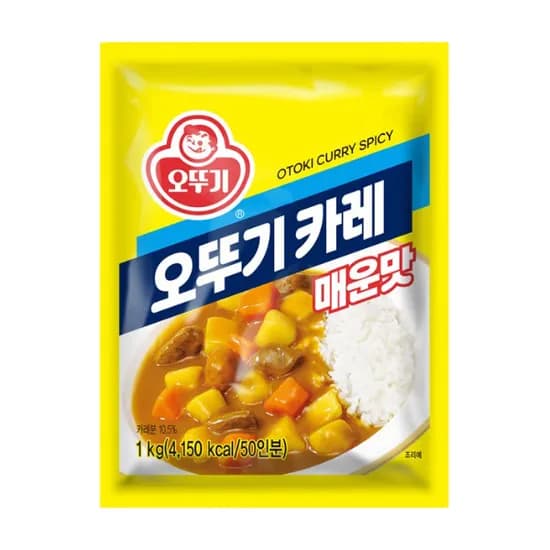 오뚜기 매운맛 카레 과립형 1kg 1개