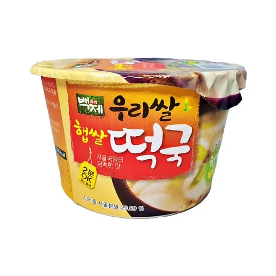 백제 우리쌀 즉석 떡국 163g 16개
