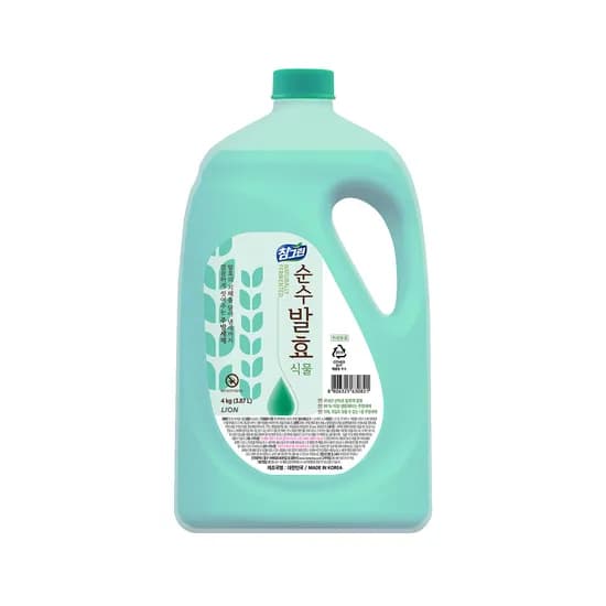참그린 순수발효 식물 주방세제 용기 4kg 1개