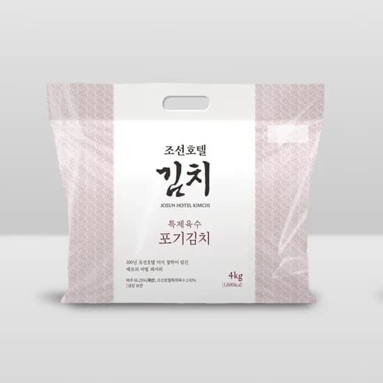 조선호텔 특제육수 포기김치, 4kg, 1개
