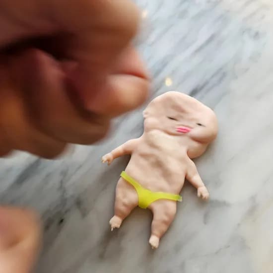 엽기베이비 스퀴시 주물럭 말랑이 손장난감 색상 랜덤