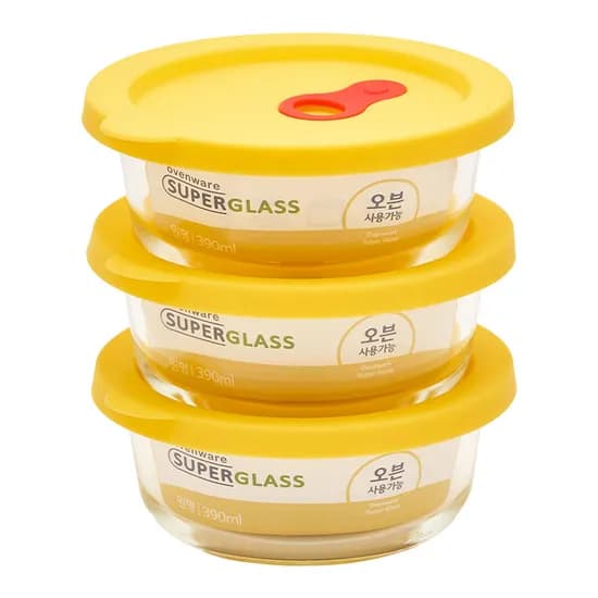 아이락 냉동밥용기 390ml 3개입 1세트