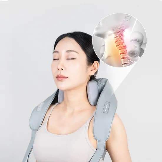 SMARTEK 목 & 어깨 무선 온열 마사지기, 1개