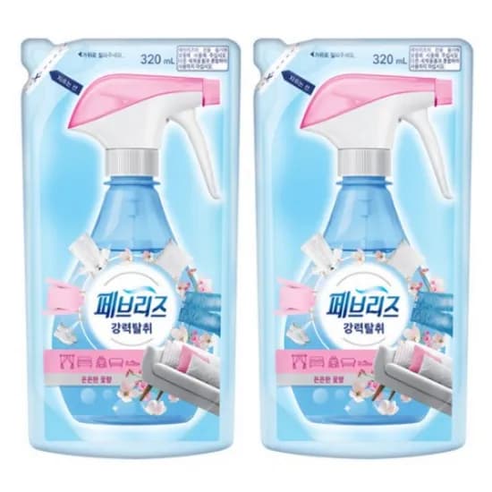 페브리즈 섬유탈취제 은은한꽃향 리필 320ml 2개