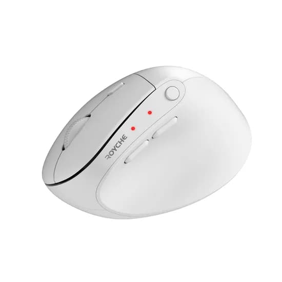 로이체 무선 블루투스 버티컬 마우스 RX-650V, 화이트, 1개