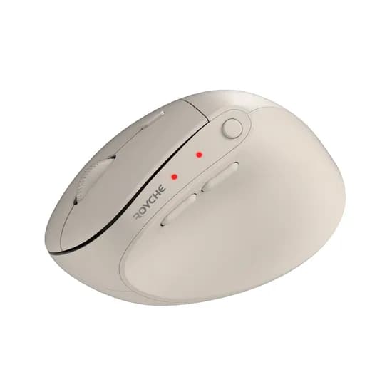 로이체 무선 블루투스 버티컬 마우스 RX-650V, 아이보리, 1개