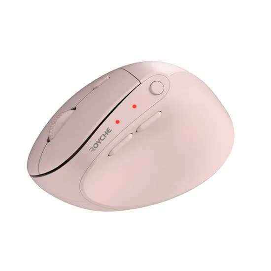 로이체 무선 블루투스 버티컬 마우스 RX-650V, 핑크, 1개