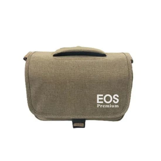 SMJ EOS 리치 카메라 가방 소형 브라운 1개
