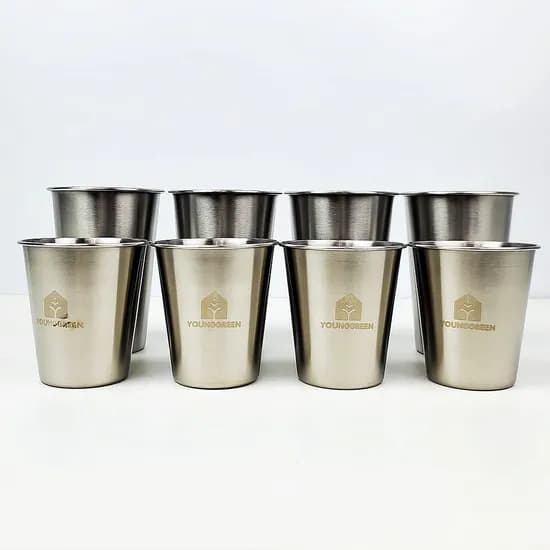 304 스텐물컵, 300ml, 4개