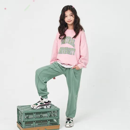 체리블랑 센트럴 상하세트 키즈 주니어, 카키, 170
