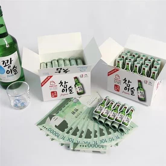참이슬 반전 참이술 용돈 박스 이벤트 2종 부모님 서프라이즈, 주류세트, 1개