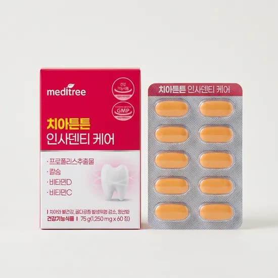 인사덴티 케어 75g 60정 1박스