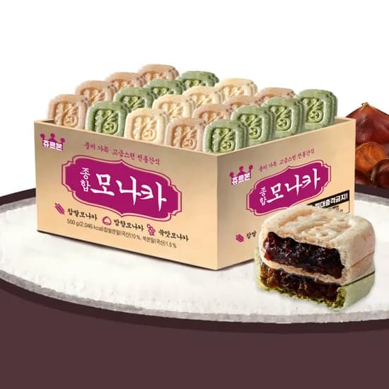 쥬르본 종합 모나카, 550g, 1박스