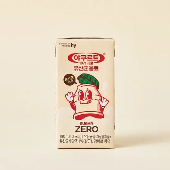 야쿠르트 1971 제로 190ml 48개