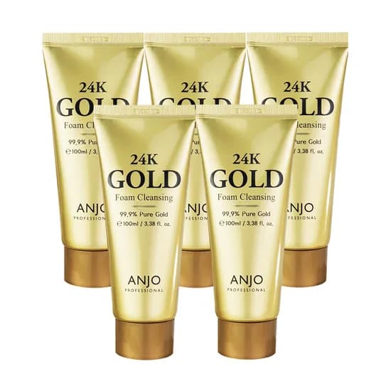 앙쥬 24K 골드 폼 클렌징 100ml 5개