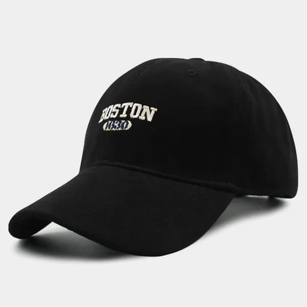 안다패션 BOSTON 자수 볼캡 블랙 빅사이즈 1개