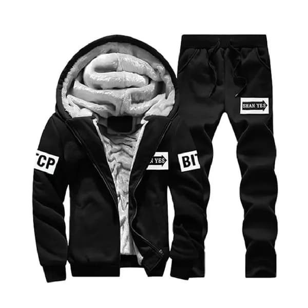한샘글로벌 SAN 융털 후드 트레이닝 세트 그레이 4XL