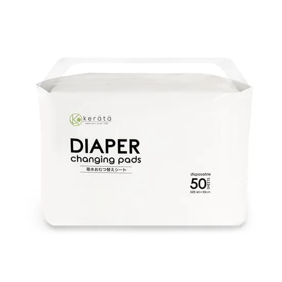 케라타 일회용 기저귀 교체 시트 패드, 화이트, 100매입, 1개