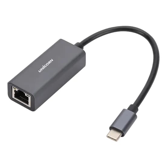 유니콘 USB3.2 Gen1 C타입 GIGA 유선랜카드 CLAN-1000GC, 1Gbps, 알루미늄바디, 1개