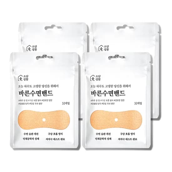 소담생활 바른수면밴드 32매입 4팩