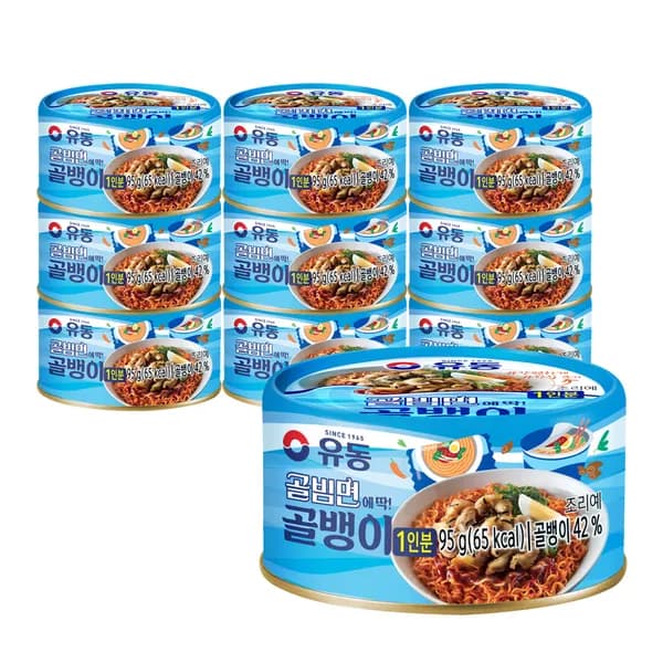 유동 골빔면 골뱅이 95g 10개