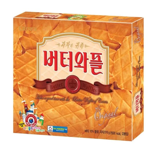 크라운 버터와플 26.3g 12개입 2개