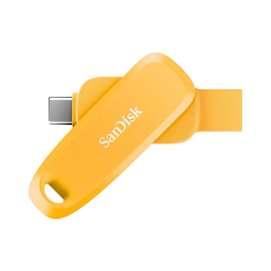 샌디스크 폰 드라이브 USB Type-C, 옐로우, 128GB, 1개