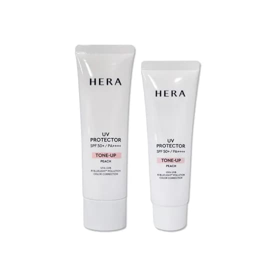 헤라 NEW UV 프로텍터 톤업 피치 50ml + 40ml 1세트