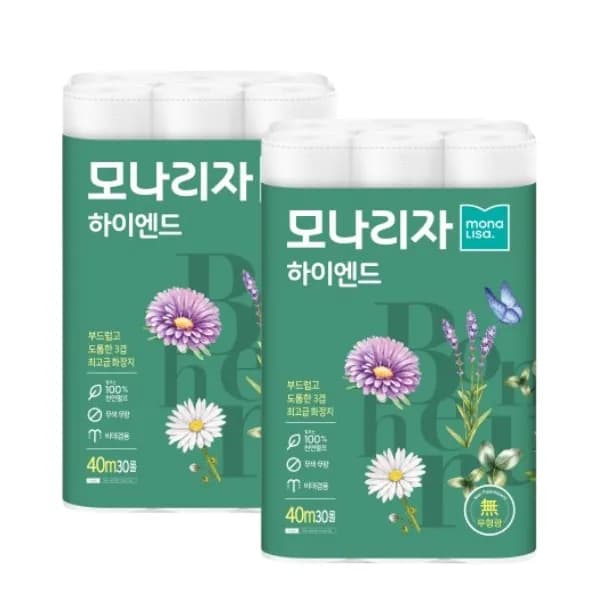 모나리자 하이엔드 40m 30롤 2팩